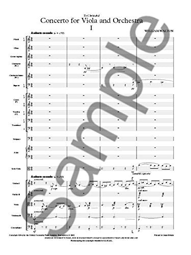 Concerto for Viola and Orchestra (1962) (William Walton Edition)