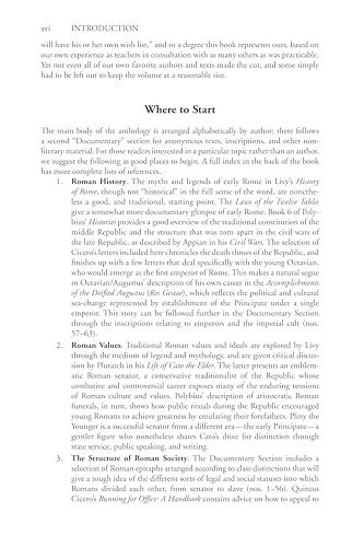 Ancient Rome: An Anthology of Sources