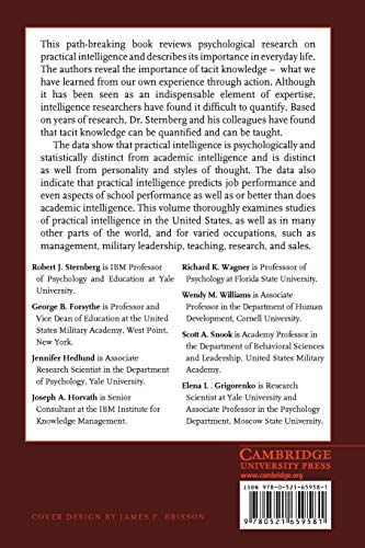 Practical Intelligence in Everyday Life