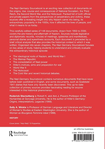 The Nazi Germany Sourcebook — back cover