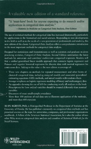 Categorical Data Analysis (Wiley Series in Probability and Statistics)