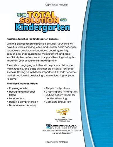 Your Total Solution for Kindergarten Workbook
