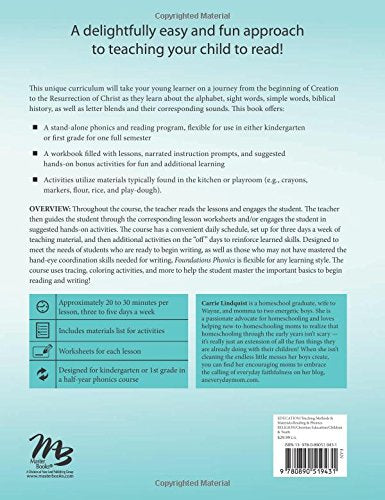 Foundations Phonics: Easy Lessons for Early Learners
