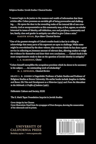 The Beginnings of Jewishness: Boundaries, Varieties, Uncertainties (Hellenistic Culture and Society) (Volume 31)