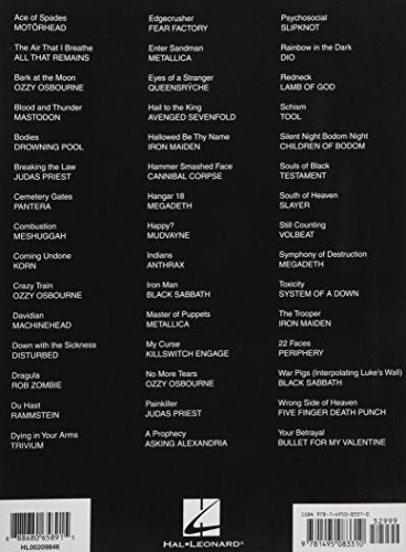 Mammoth Metal Guitar Tab Anthology: The World's Loudest Songbook featuring 45 Headbanging Songs  Note-for-Note Guitar Tablature  Hal Leonard Sheet Music