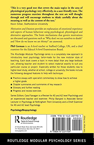 Motivation and Emotion (Routledge Modular Psychology): Textbook (Routledge Modular Psychology)