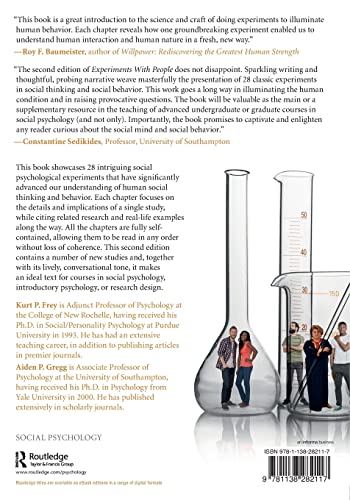 Experiments With People — back cover