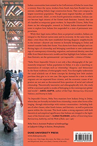 Impossible Citizens: Dubai's Indian Diaspora