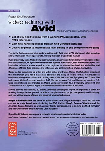 Video Editing with Avid: Media Composer, Symphony, Xpress: Media Composer, Symphony, Xpress