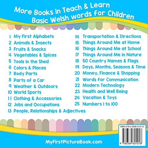 My First Welsh Alphabets Picture Book with English Translations: Bilingual Early Learning & Easy Teaching Welsh Books for Kids (Teach & Learn Basic Welsh words for Children)