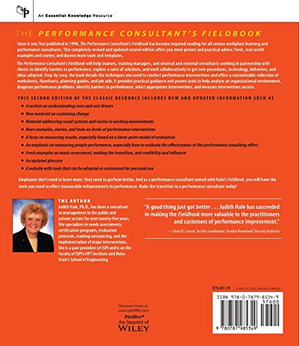 The Performance Consultant's Fieldbook: Tools and Techniques for Improving Organizations and People — back cover