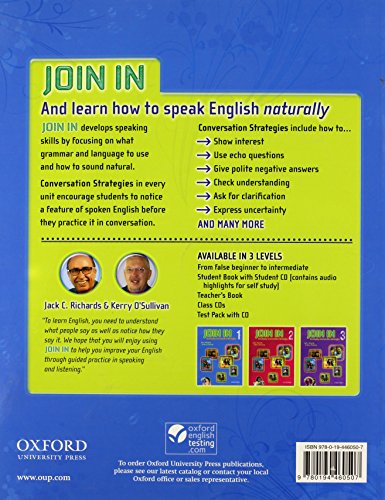 Join in Student Book 1 with Audio CD