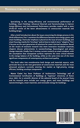 Smart Buildings: Advanced Materials and Nanotechnology to Improve Energy-Efficiency and Environmental Performance (Woodhead Publishing Series in Civil and Structural Engineering)