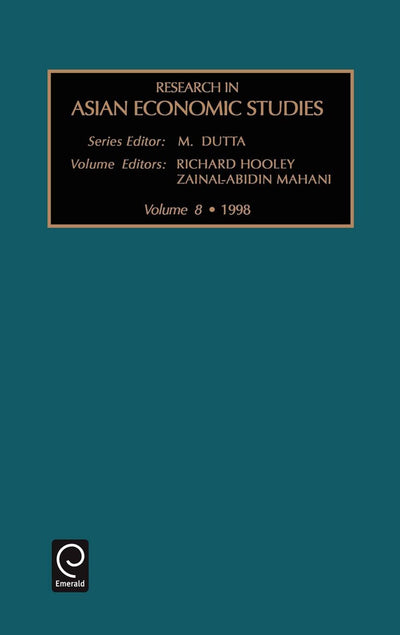 Research in Asian Economic Studies (Research in Asian Economic Studies, 8)