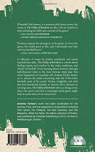The Utility of Boredom: Baseball Essays