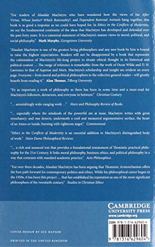 Ethics in the Conflicts of Modernity