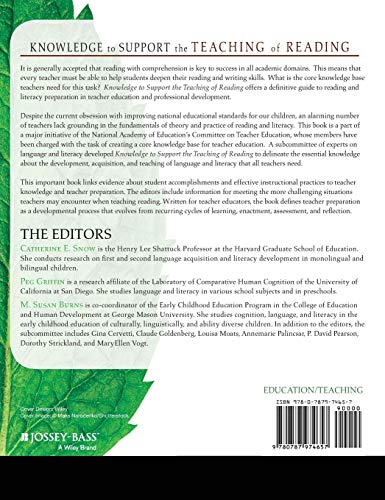 Knowledge to Support the Teaching of Reading: Preparing Teac