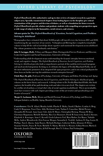 The Oxford Handbook of Emotion, Social Cognition, and Problem Solving in Adulthood (Oxford Library of Psychology)