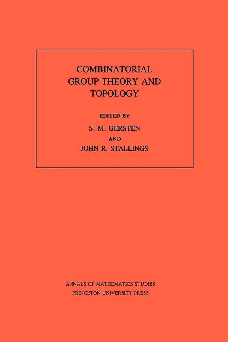 Combinatorial Group Theory and Topology. (Annals of Mathematics Studies, no. 111)