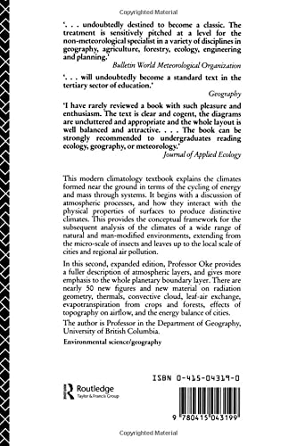 Boundary Layer Climates