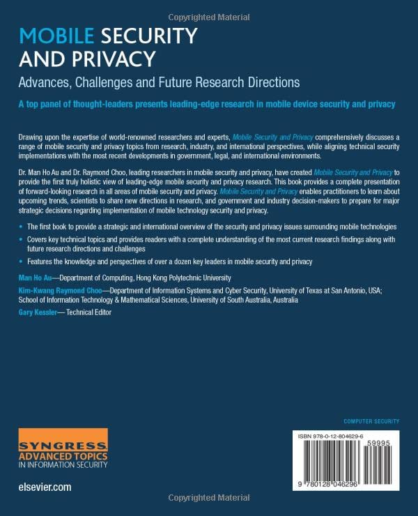 Mobile Security and Privacy: Advances, Challenges and Future Research Directions