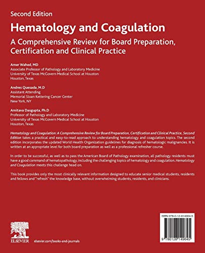 Hematology and Coagulation: A Comprehensive Review for Board Preparation, Certification and Clinical Practice