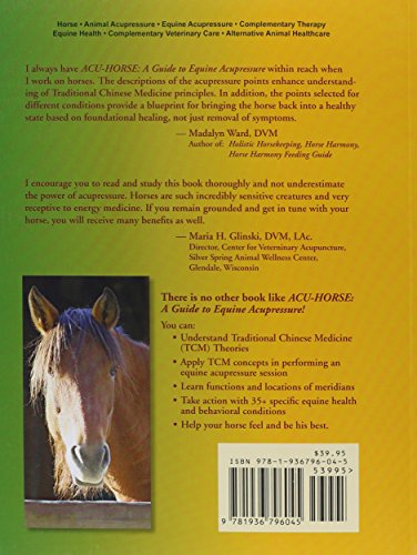 ACU-Horse: A Guide to Equine Acupressure — back cover