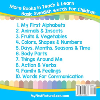 My First Swedish Alphabets Picture Book with English Translations: Bilingual Early Learning & Easy Teaching Swedish Books for Kids (Teach & Learn Basic Swedish words for Children)