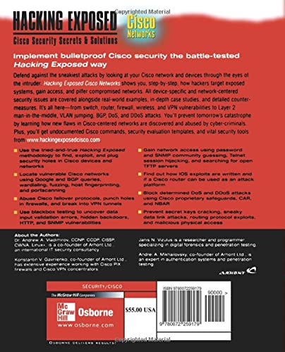 Hacking Exposed Cisco Networks: Cisco Security Secrets & Solutions