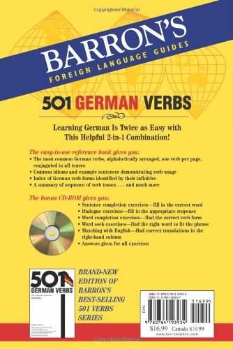 501 German Verbs (Barron's Foreign Language Guides) (German and English Edition)