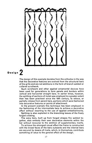Decorative Ironwork: Some Aspects of Design and Technique (Fox Chapel Publishing) 7 Iron Grilles with Step-by-Step Instructions & Photos; Instruction Manual for Intermediate to Advanced Blacksmiths