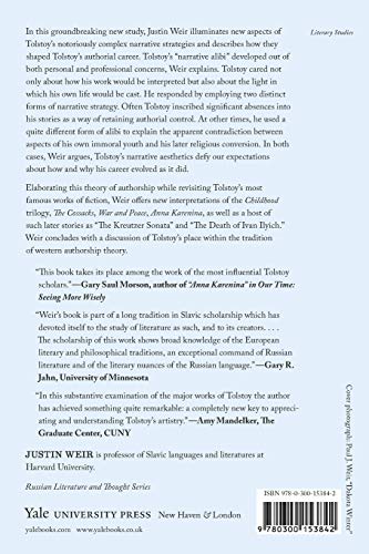 Leo Tolstoy and the Alibi of Narrative (Russian Literature and Thought Series)