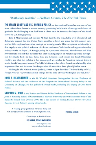 The Israel Lobby and U.S. Foreign Policy by Mearsheimer, Joh