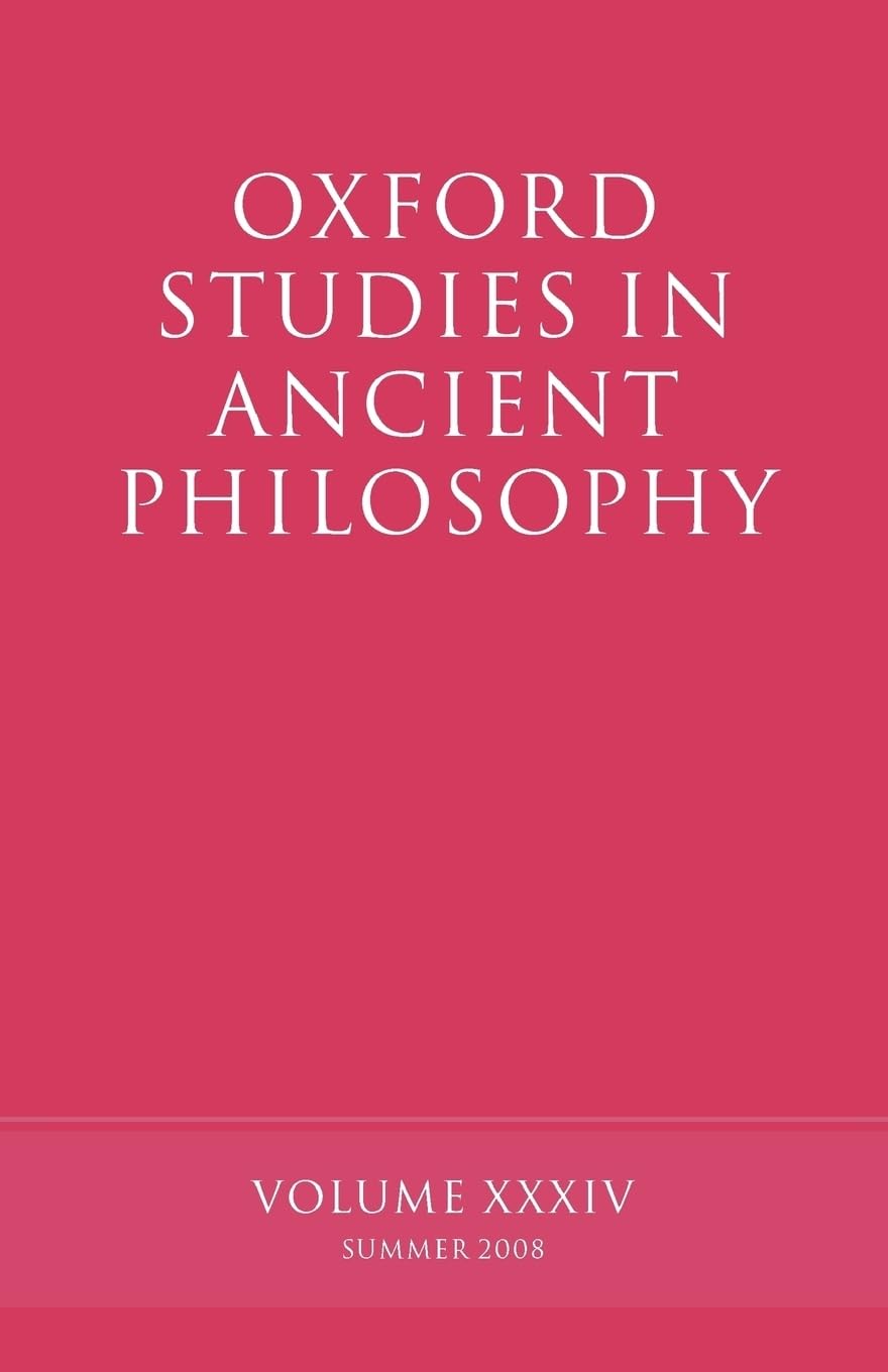 Oxford Studies in Ancient Philosophy