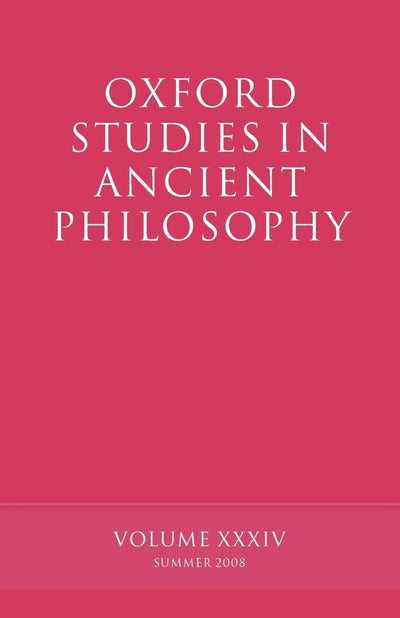 Oxford Studies in Ancient Philosophy
