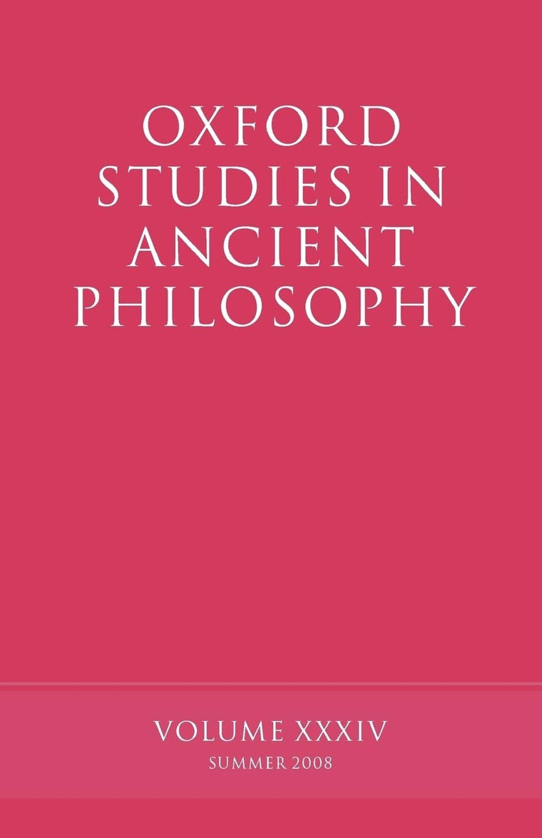 Oxford Studies in Ancient Philosophy
