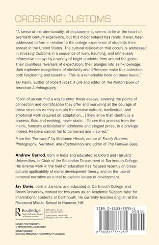 Crossing Customs: International Students Write on U.S. College Life and Culture (RoutledgeFalmer Studies in Higher Education)