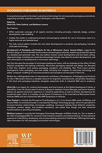 Development of Packaging and Products for Use in Microwave Ovens (Woodhead Publishing in Materials)