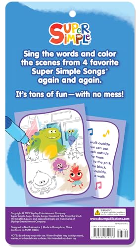Super Simple Color with Water (Super Simple Kids Coloring Books)