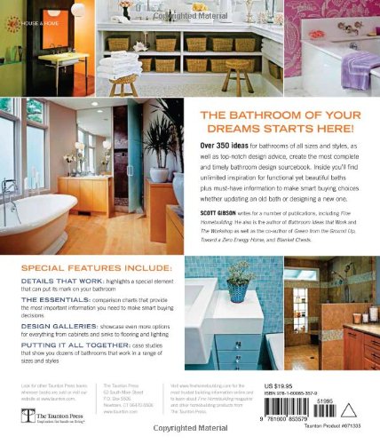 New Bathroom Ideas that Work (Taunton's Ideas That Work) — back cover