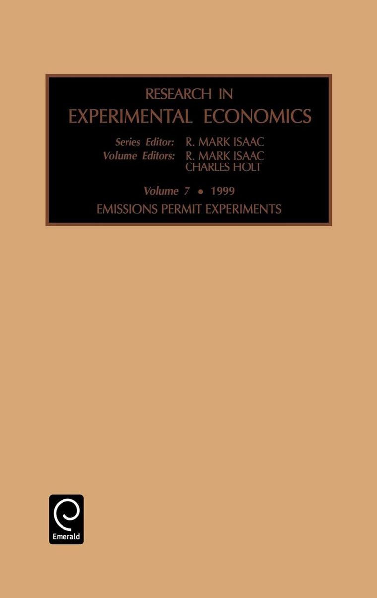 Emissions Permit Experiments (Research in Experimental Economics, Volume 7)