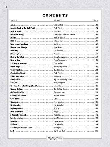Selections from Rolling Stone Magazine's 500 Greatest Songs of All Time: Guitar Classics Volume 2: Classic Rock to Modern Rock (Easy Guitar TAB) (Rolling Stones Classic Guitar)