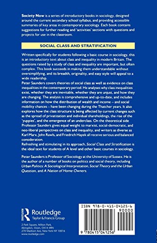 Social Class and Stratification (Society Now)