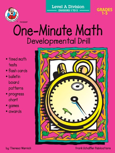 Division: Divisors Level A, Grades 1 - 5 (One-Minute Math Drills)