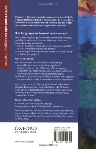 How Languages Are Learned (Oxford Handbooks for Language Teachers)