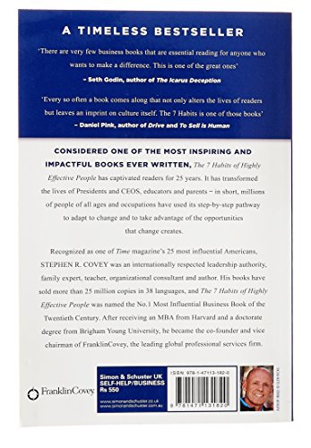 The 7 Habits Of Highly Effective People — back cover