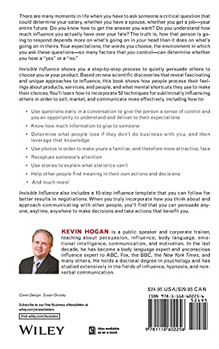 Invisible Influence: The Power to Persuade Anyone, Anytime, Anywhere