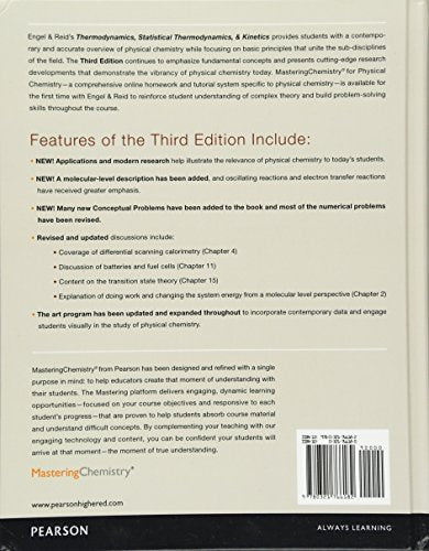 Thermodynamics, Statistical Thermodynamics, & Kinetics (3rd Edition)