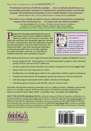 Health Matters for People with Developmental Disabilities: Creating a Sustainable Health Promotion Program