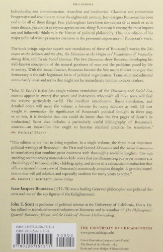 The Major Political Writings of Jean-Jacques Rousseau: The Two "Discourses" and the "Social Contract"